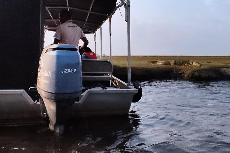 Boating the Chobe River